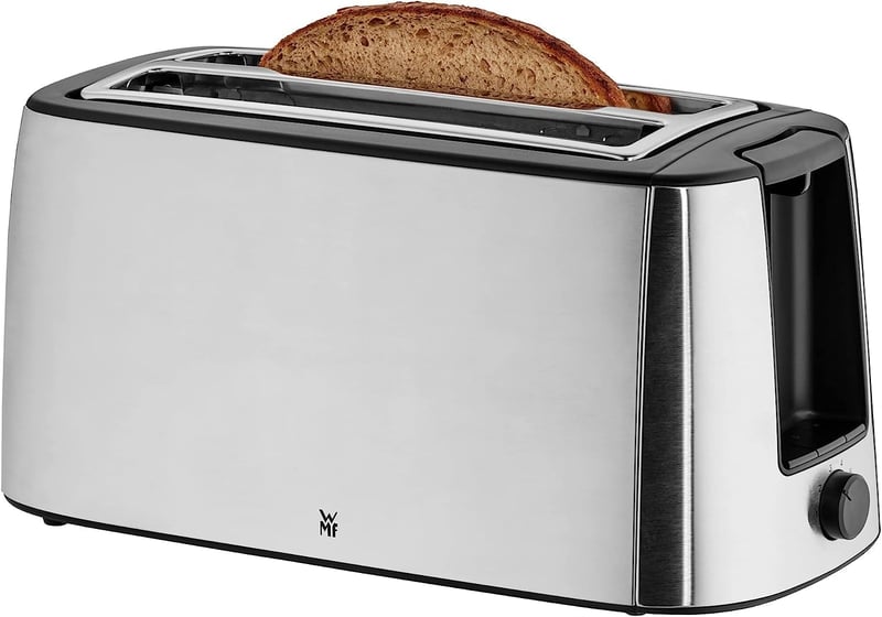 WMF Bueno Pro hosszú résés kenyérpirító, 4 szeletes, 6 barna fokozat, rozsdamentes acél