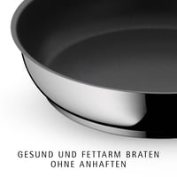 Sada 2 panvíc WMF Devil 28 cm a 24 cm, indukčné, nehrdzavejúca oceľ Cromargan s nepriľnavým povrchom a plastovou rukoväťou 2