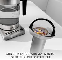WMF Küchenminis 2in1 Vario üveg vízforraló teafőző 1L 1900W hőmérséklet szabályozás 4