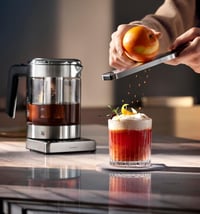 WMF Küchenminis 2in1 Vario üveg vízforraló teafőző 1L 1900W hőmérséklet szabályozás 5