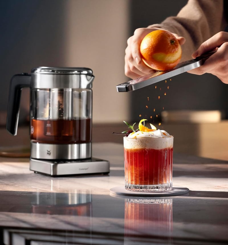 WMF Küchenminis 2in1 Vario üveg vízforraló teafőző 1L 1900W hőmérséklet szabályozás