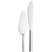 Set de servire WMF Nuova din 2 piese pentru fructe și prăjituri, cuțit de tort și paletă, oțel inoxidabil șlefuit Cromargan, compatibil cu mașina de spălat vase 1