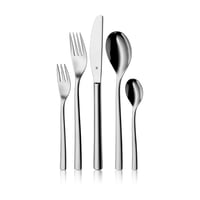 Set de tacâmuri WMF Palermo, 60 piese, pentru 12 persoane, oțel inoxidabil Cromargan 18/10, cuțit monobloc, lustruit, compatibil cu mașina de spălat vase 1