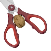 WMF Touch kuhinjske škare 21 cm, nazubljena oštrica, nehrđajući čelik Cromargan, meka drška, crvene 6