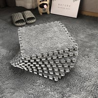 WMYYLX 10 db-os szürke puzzle szőnyegpadló szett 30x30 cm puha habszőnyeg 1