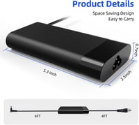 WOBBLO 150W HP Omen Pavilion ZBook Fury Slim Gaming Laptop Töltő Adapter 3