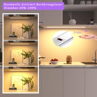 WOBSION 42cm LED Konyhapult Világítás Érzékelővel Dimmelhető Meleg Fehér - 42 cm, Warm White 2