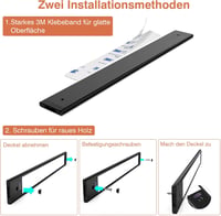 WOBSION LED Konyhapult Lámpa 30cm Érintésmentes Dimmer Semleges Fehér 4000K 7