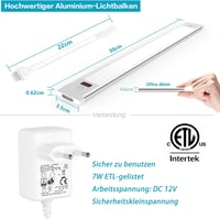 WOBSION LED Konyhapult Világítás 30cm Fehér Dimmelhető Szenzoros 5
