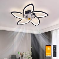 Ventilator de tavan silențios WODA Shang Mao, cu lampă, 70 cm, dimmerabil, telecomandă, control prin aplicație, 6 trepte 1