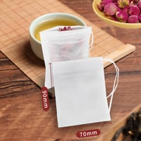 wodemeilon 250 ks papierových čajových filtrov na sypaný čaj, 7x9 cm, plniteľné čajové vrecúška, vrecúška na korenie, vanilku, levanduľu a kávu 2