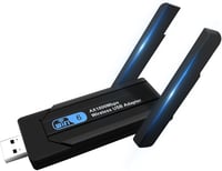 Wodgreat WiFi 6 USB Adapter 1800Mbit/s - Dual Band (5GHz 1201Mbps + 2.4GHz 574Mbps) WLAN Stick Windows 10/11 Laptophoz és PC-hez, USB 3.0 1