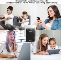 Wodgreat WiFi Jelismétlő 300 Mbit/s - Vezeték Nélküli Jelerősítő LAN Csatlakozással, WPS Funkcióval, 340m² Lefedettség, 45+ Eszköz Támogatás 7