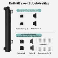 WodonDirect Biztonsági Ajtórács Gyerekeknek és Kutyáknak - Kitolható 150 cm Széles, 83 cm Magas, Fekete, Fúrás Nélkül Rögzíthető Lépcsőrács  6