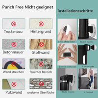 WodonDirect Biztonsági Ajtórács Gyerekeknek és Kutyáknak - Kitolható 150 cm Széles, 83 cm Magas, Fekete, Fúrás Nélkül Rögzíthető Lépcsőrács  7