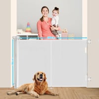 Wodondog Izvlačiva sigurnosna ograda za djecu i kućne ljubimce 0-200 cm za stepenice, hodnike i vrata za unutarnju i vanjsku upotrebu 5