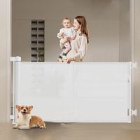 Wodondog Izvlačiva sigurnosna ograda za djecu i kućne ljubimce 0-200 cm za stepenice, hodnike i vrata za unutarnju i vanjsku upotrebu 1