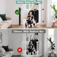 Barieră de Siguranță Retractabilă Wodondog pentru Copii și Câini, cu Ranforsare din Fibră de Sticlă, pentru Câini de Talie Mică, Medie și Mare, 1,5 m, Negru 5