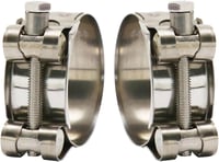 Woetwoat rozsdamentes acél univerzális motor kipufogó cső bilincs V-band 68-73 mm kipufogó összekötő csatlakozó bilincs 4