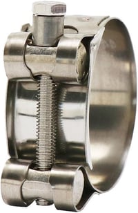 Woetwoat rozsdamentes acél univerzális motor kipufogó cső bilincs V-band 68-73 mm kipufogó összekötő csatlakozó bilincs 3