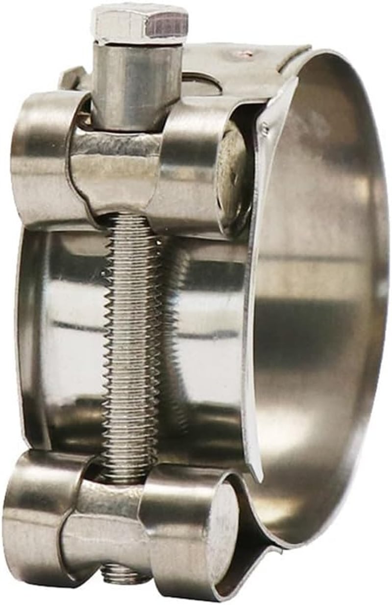 Woetwoat rozsdamentes acél univerzális motor kipufogó cső bilincs V-band 68-73 mm kipufogó összekötő csatlakozó bilincs