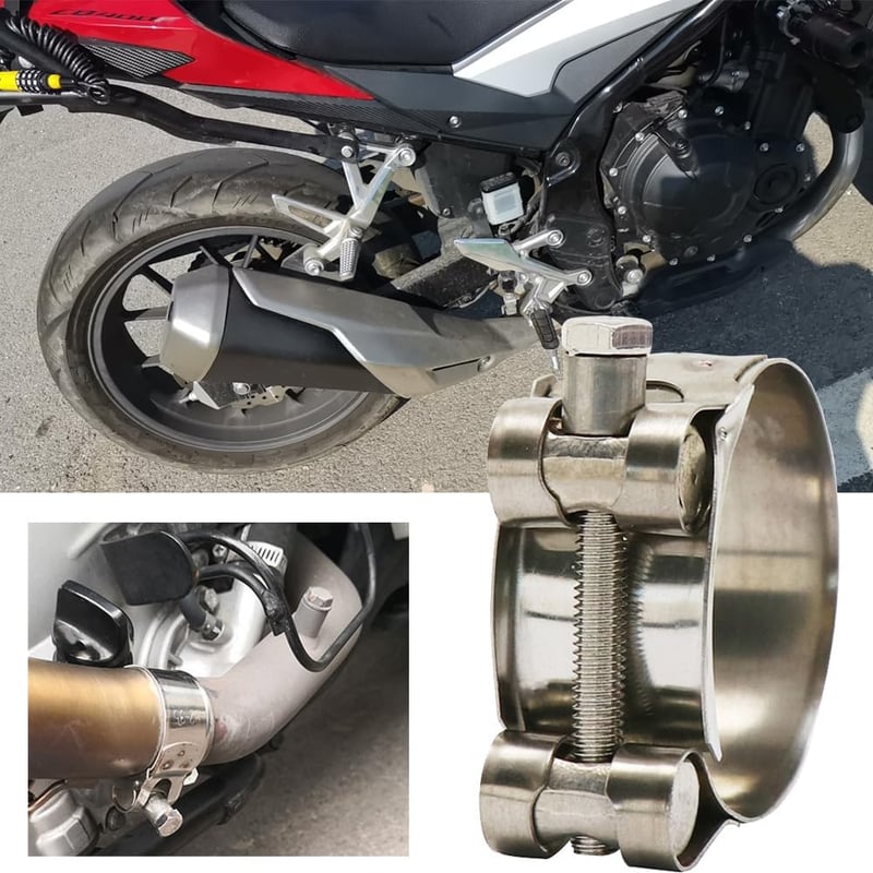 Woetwoat rozsdamentes acél univerzális motor kipufogó cső bilincs V-band 68-73 mm kipufogó összekötő csatlakozó bilincs