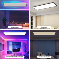 Woiledlt LED panel stropna svjetiljka 120x30 cm - Prigušiva stropna svjetiljka 36W — bez daljinskog upravljača (stanje: vidi 2. sliku) 11