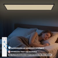 Woiledlt LED panel stropna svjetiljka 120x30 cm - Prigušiva stropna svjetiljka 36W — bez daljinskog upravljača (stanje: vidi 2. sliku) 8