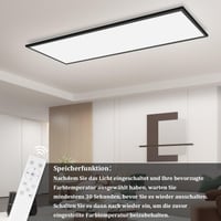 Woiledlt LED panel stropna svjetiljka 120x30 cm - Prigušiva stropna svjetiljka 36W — bez daljinskog upravljača (stanje: vidi 2. sliku) 9