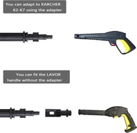 WOKICOR Rotációs Szórófejes Nyomásmosó Lándzsa Kärcher K2-K7 150 Bar 4