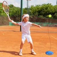 WOKICOR Tenisztrainer szett visszapattanó labdákkal önálló edzéshez 5