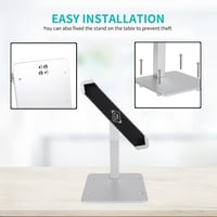 woleyi Falra szerelhető Tablet Tartó Zárral iPad Pro 12.9 Air Galaxy 9-14" 7