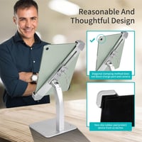 woleyi Falra szerelhető Tablet Tartó Zárral iPad Pro 12.9 Air Galaxy 9-14" 4