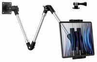 woleyi Nosač za tablet s dugom rukom za zid - Aluminijski stalak s rotacijom od 360° i izvlačivom rukom od 95 cm za iPad, iPhone i Galaxy uređaje (4-12,9") 1