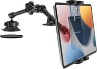 woleyi Univerzális Tablet és Telefontartó Autóba - Műszerfalra, Szélvédőre Szerelhető, 360° Forgatható, 4-12,9" Készülékekhez, iPad, iPhone, 1