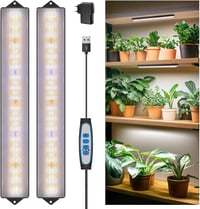 Wolezek LED növénylámpa 210 LED teljes spektrum 2db 35cm időzítővel 1
