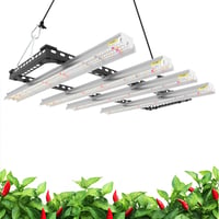 Wolezek WK2000 Növénylámpa LED UV IR Teljes Spektrumú, 90x90cm, 1040 LED, 200W Növénynevelő Lámpa 160° Reflektor Kialakítással, Nagy Megvilá 1