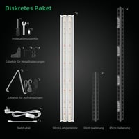 Wolezek WK2000 Növénylámpa LED UV IR Teljes Spektrumú, 90x90cm, 1040 LED, 200W Növénynevelő Lámpa 160° Reflektor Kialakítással, Nagy Megvilá 7