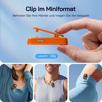 WOLFANG 64GB MP3-lejátszó Bluetooth 5.2 sportclip narancssárga 5