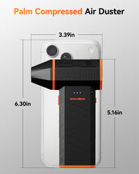 Suflantă de aer electrică WOLFBOX MegaFlow 50, 110.000 RPM, fără fir, 3 viteze 8