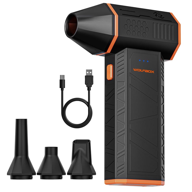 Suflantă de aer electrică WOLFBOX MegaFlow 50, 110.000 RPM, fără fir, 3 viteze