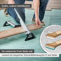 Aparat de tăiat parchet laminat Wolfcraft LC 600 - Ghilotină de precizie pentru parchet, argintiu-negru 2