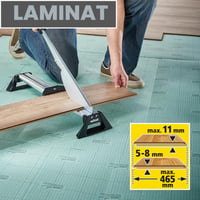 Aparat de tăiat parchet laminat Wolfcraft LC 600 - Ghilotină de precizie pentru parchet, argintiu-negru 4