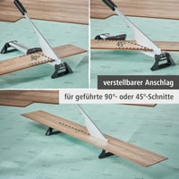 Aparat de tăiat parchet laminat Wolfcraft LC 600 - Ghilotină de precizie pentru parchet, argintiu-negru 3