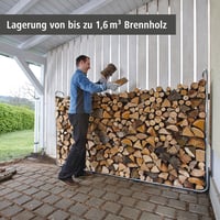 wolfcraft Modularni nosač za drva XXL - Podesivi stalak za slaganje i skladištenje drva za ogrjev 3