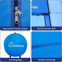 WolfWise Pop-Up Zuhany- és Öltözőtáska Kemping Sátor 2kg Vízálló UV Védelem 5
