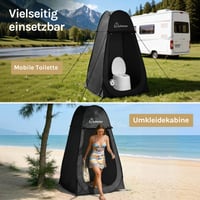 Wolfwise vyskakovací sprchový stan, kompaktný a ľahký, rýchlo postaviteľný, skladací a prenosný na kempovanie 5