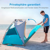 WolfWise UV50+ Strandpavillon 3-4 Személyes Gyors Felépítésű Napvédő Sátor 4