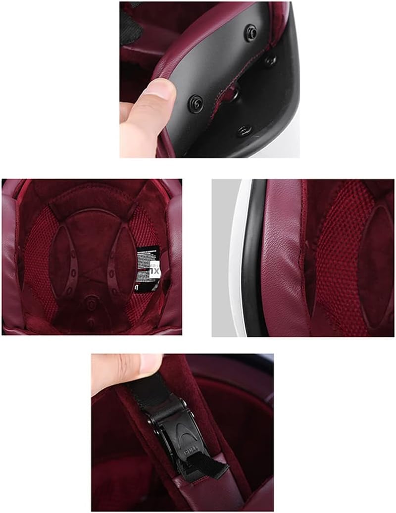 Woljay Retro Motoros Bukósisak 3/4 Jet Helmet Napszemüveggel ECE 22/05 Jóváhagyott - L, Graffiti Black