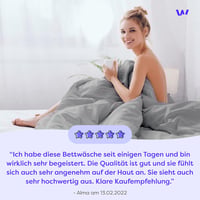 Wolkenfeld pamut ágyneműhuzat 220x240 cm világosszürke 3 részes szett - 220 x 240 cm, Lightgrey 3